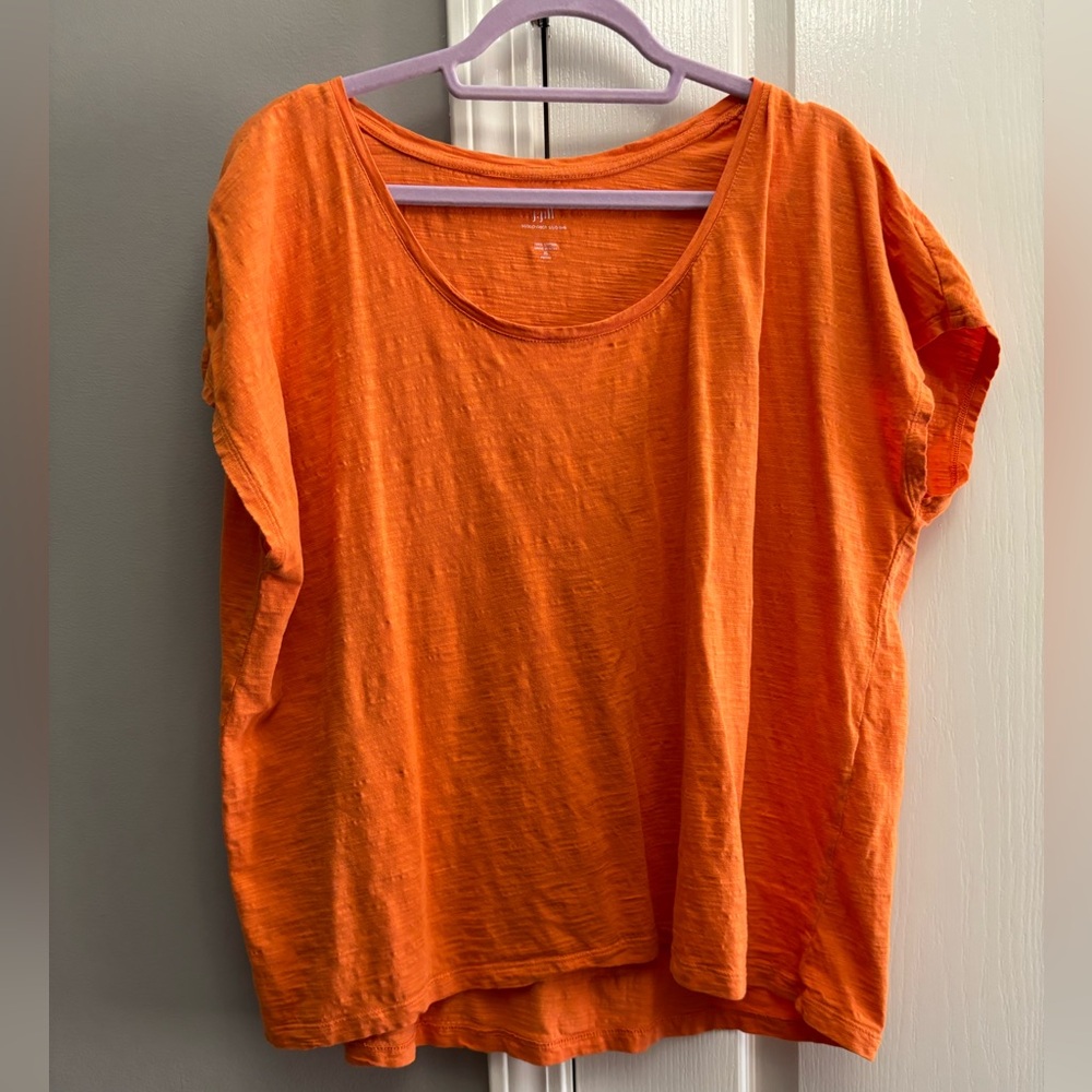 J.Jill women’s scoop neck slub tee